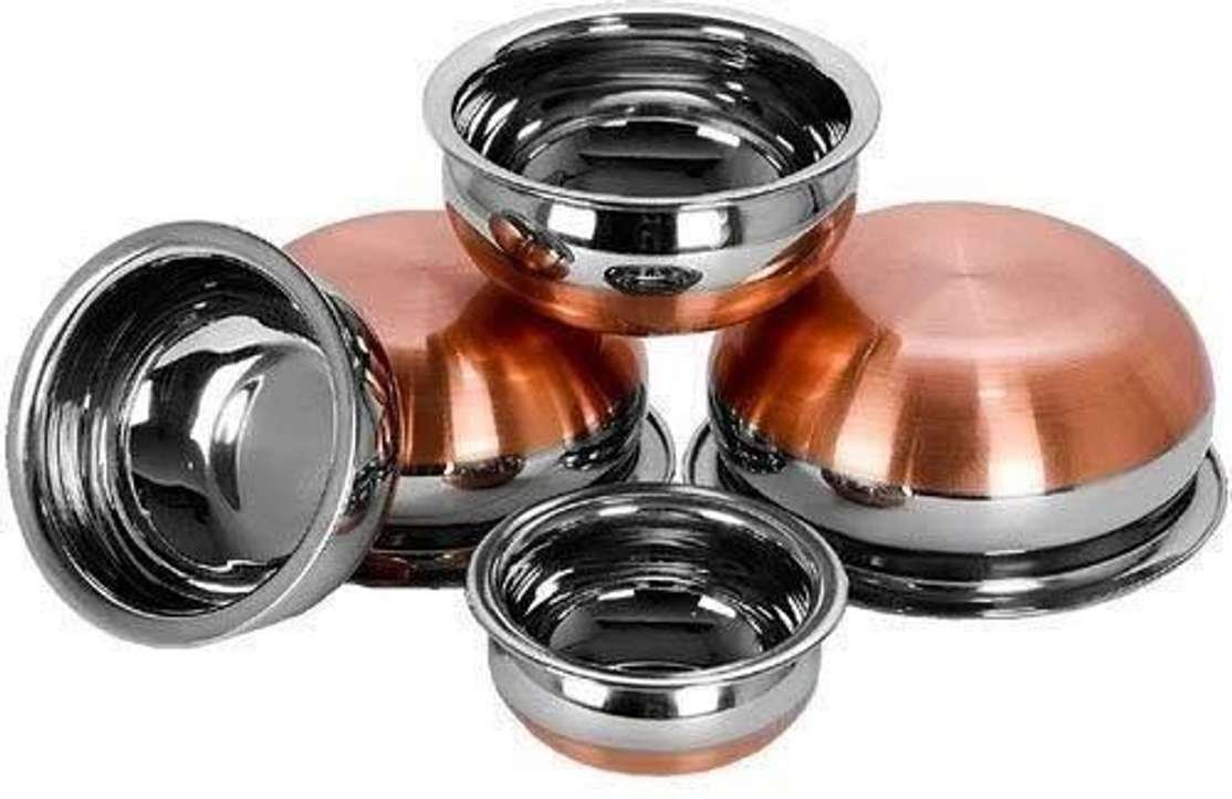 eppyz copper bottom handi pot 1 piece set steel set 5 1 1 l 0 8 0 5 2 1 1 6 l