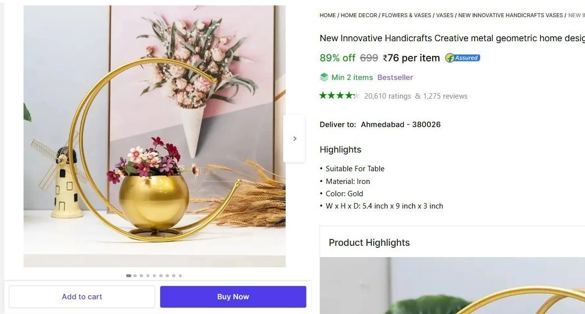 new innovative handicrafts creative metal geometric home designer vase iron