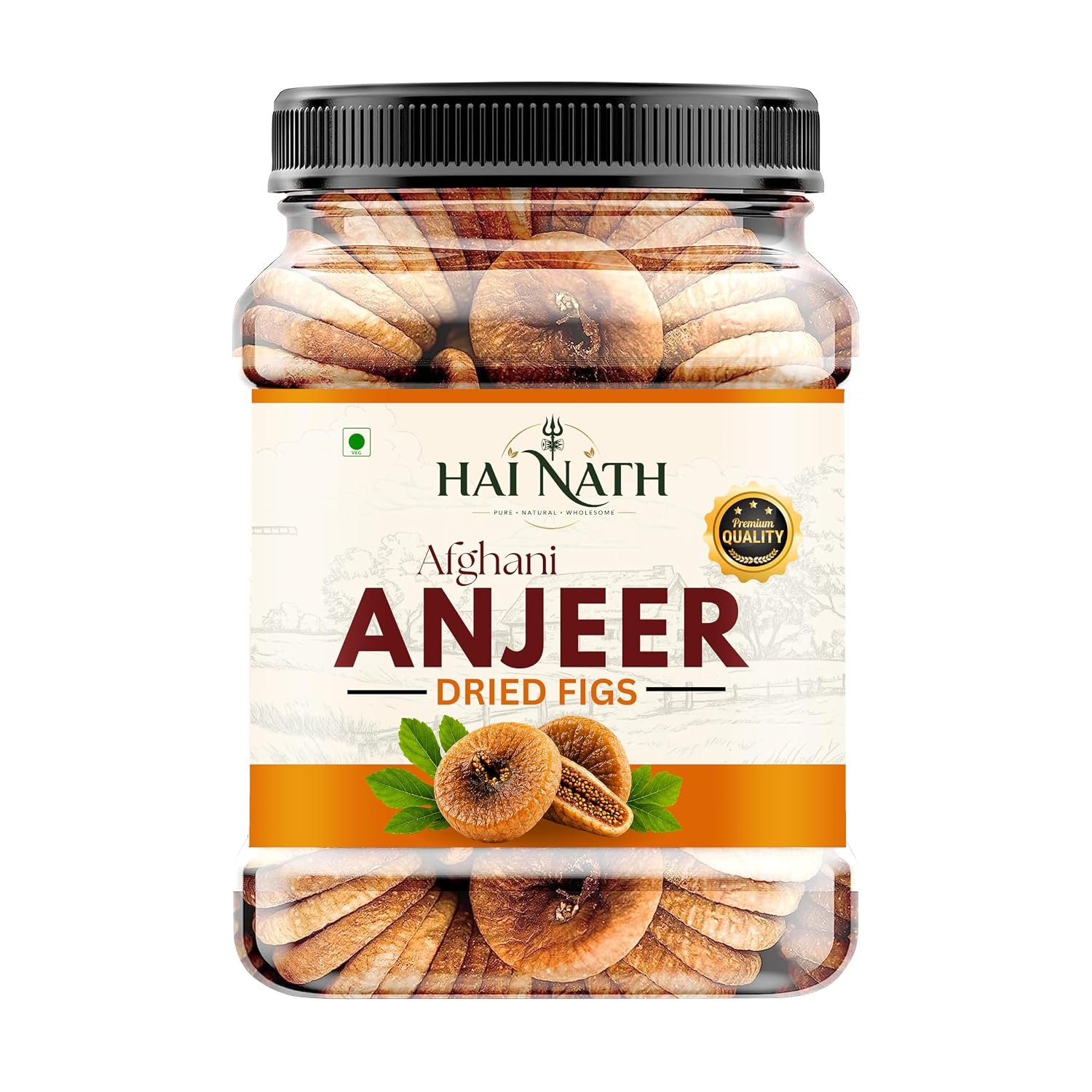 HAI NATH Premium anjeer 500g fresh | Jumbo Dry Figs | Premium Quality Anjeer (Figs) | Rich in Fiber | Low Fat Healthy Snack | Naturally Sweet Imported Dry Fruit