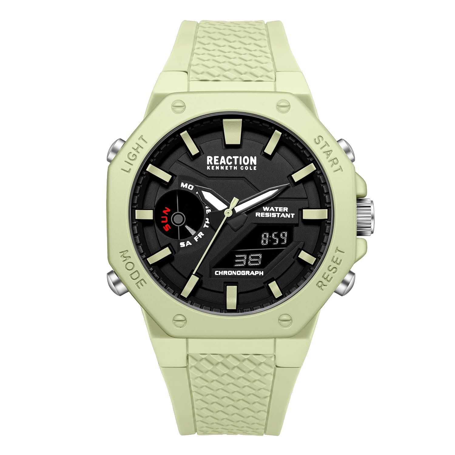 Kenneth Cole Reaction ANA-DIGI Black Dial Men's Watch - KRWGP0069103