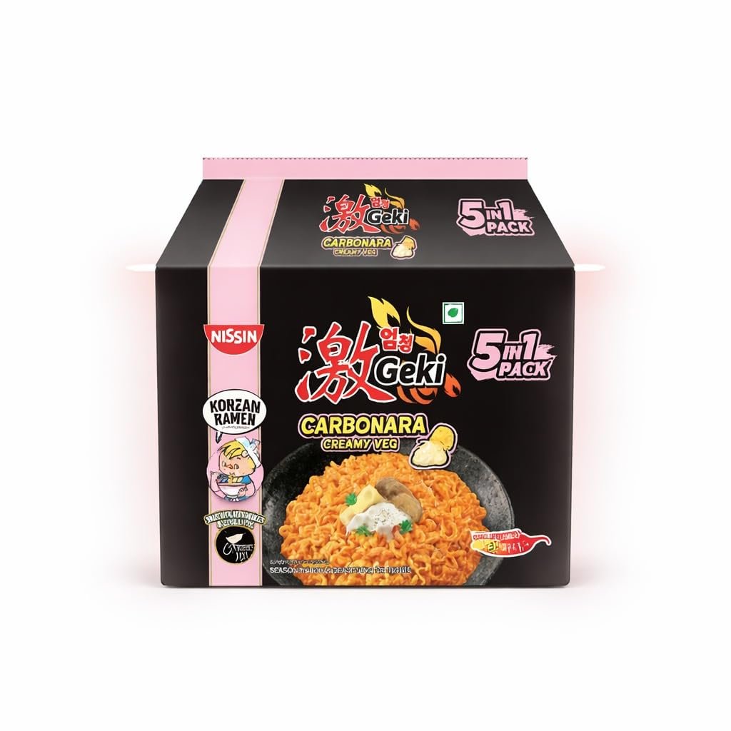 Nissin Geki Carbonara Creamy Veg - 5in1