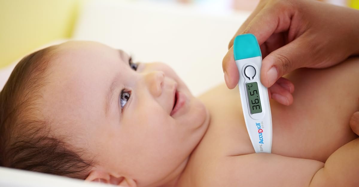 BPL Medical Technologies Accudigit DT04 Digital Thermometer With Quick Measurement of Oral & Underarm Temperature in Celsius & Fahrenheit