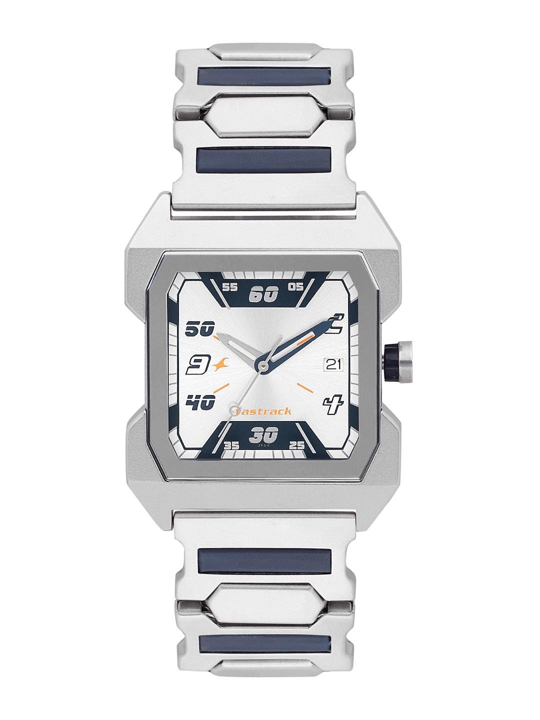 Buy Fastrack Men Silver Toned Analogue Watch NK1474SM01_BBD1 -  - Accessories for Men