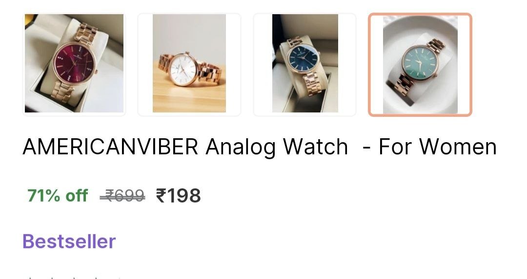 americanviber analog watch women