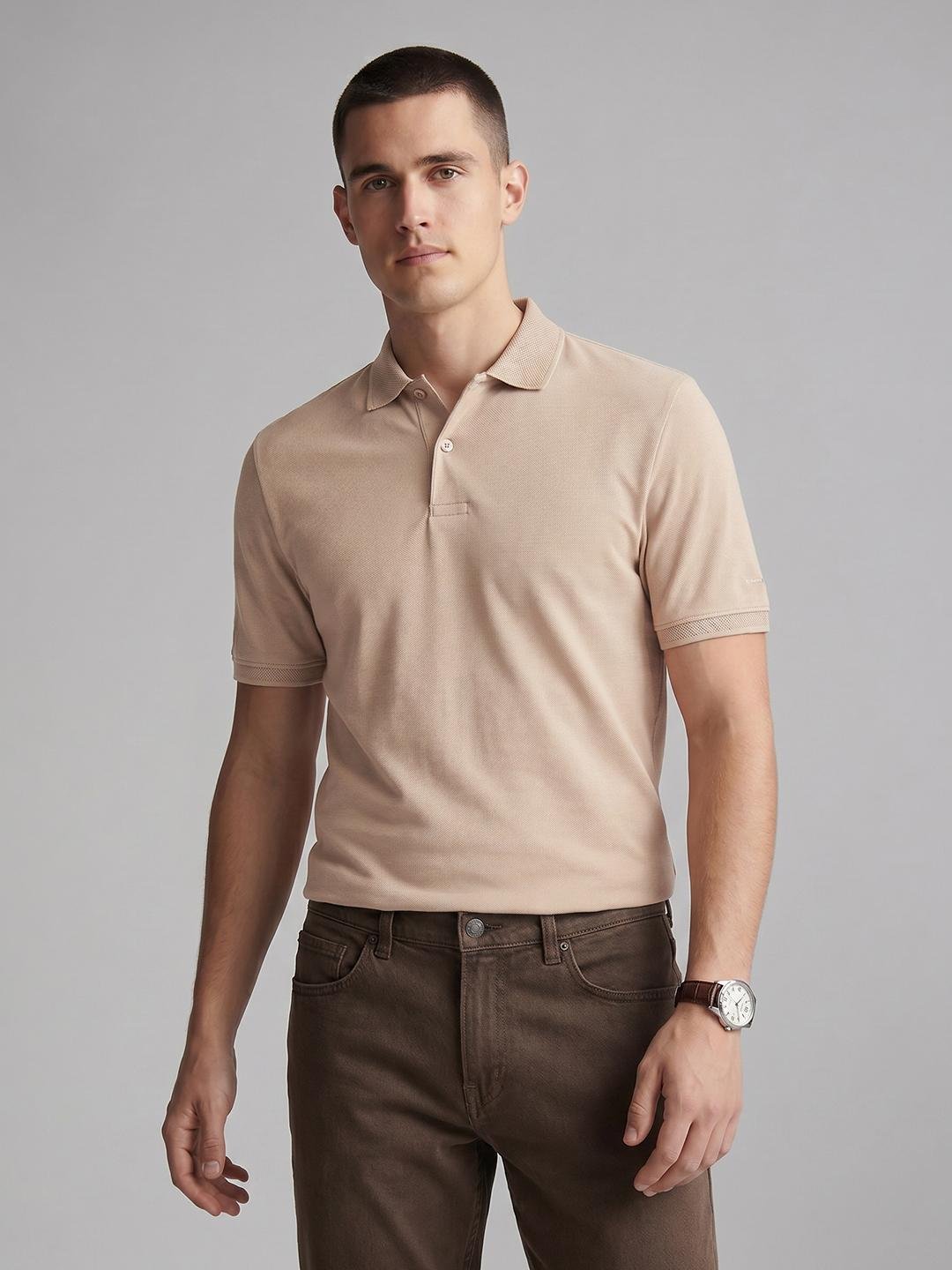 Buy Van Heusen Polo Collar Pure Cotton T Shirt -  - Apparel for Men
