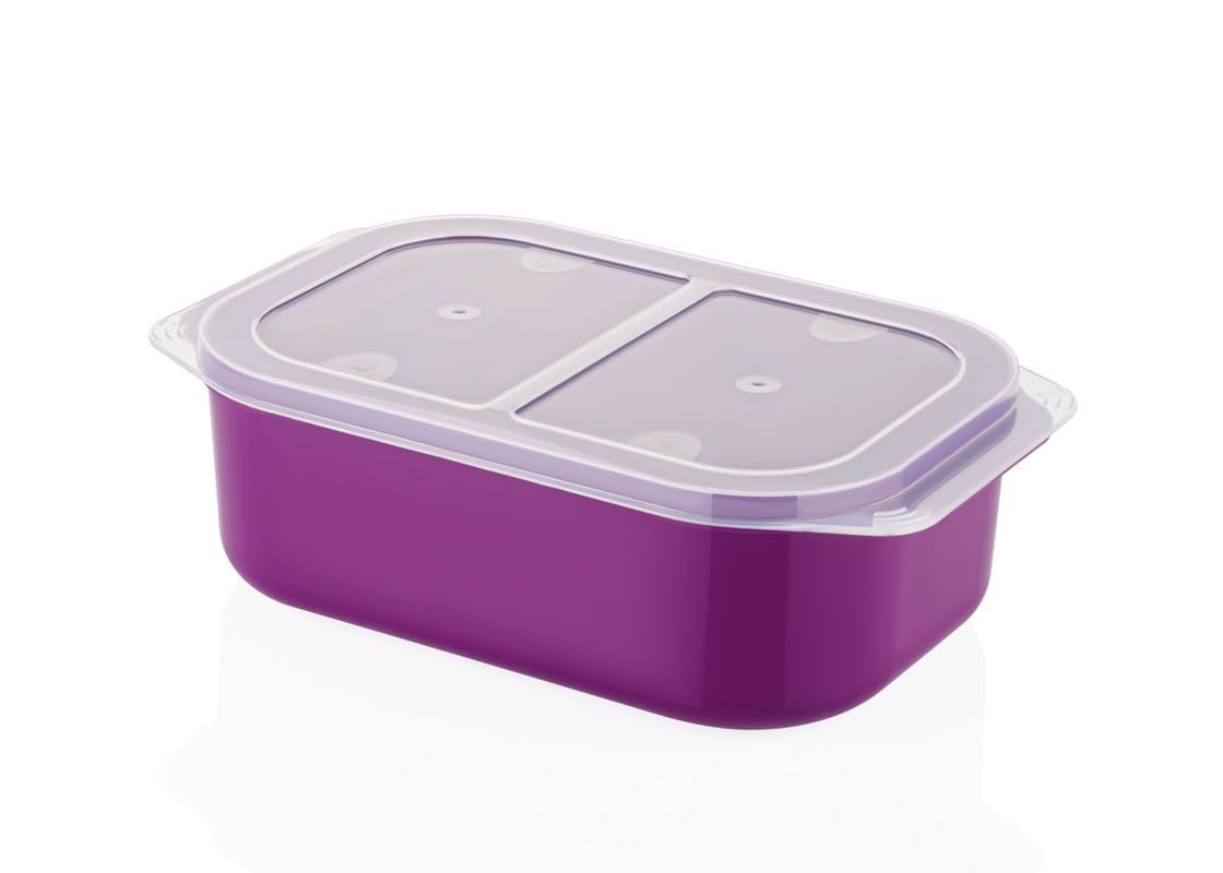 HAPPI Multipurpose Plastic Airtight Masala Box for Kitchen, Fridge Storage Containers Spice, Grocery, Dry Fruits, Vegetable Food Storage Box (3000 ml - Purple)