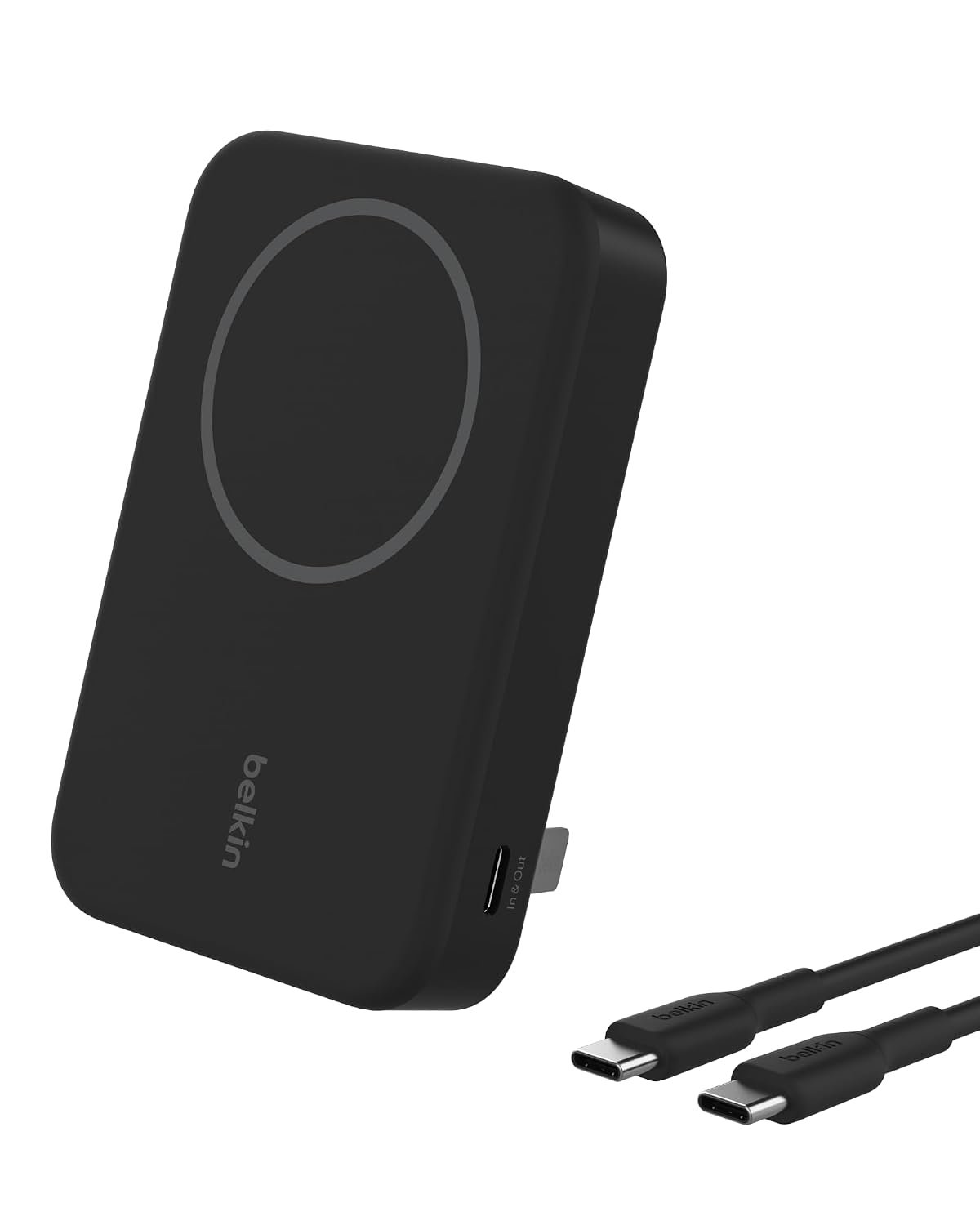 Belkin Qi2 10000 mAh Magsafe Wireless Power Bank | 15W Wireless Fast Charging, Compatible w/iPhone 17, Air, Pro, Pro Max, Google Pixel 10, etc. | 2 Years Warranty | Black