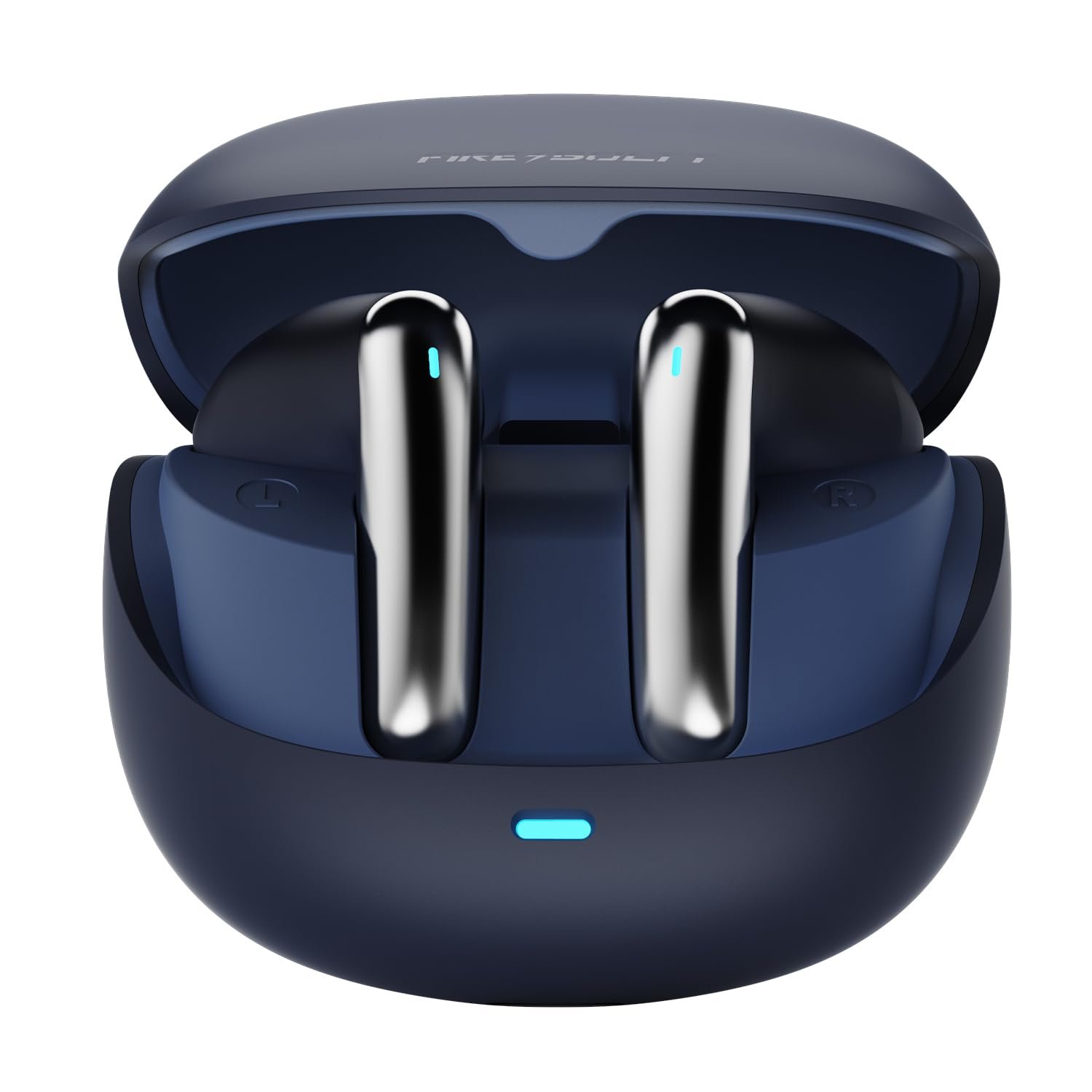 Fire-Boltt Newly Launched Aero Fit TWS Earbuds with Custom EQ, Bluetooth 5.4 Wireless Earphones, 50H Playtime, Fast Charging Case, 50ms Low Latency Gaming & Touch Controls Blue