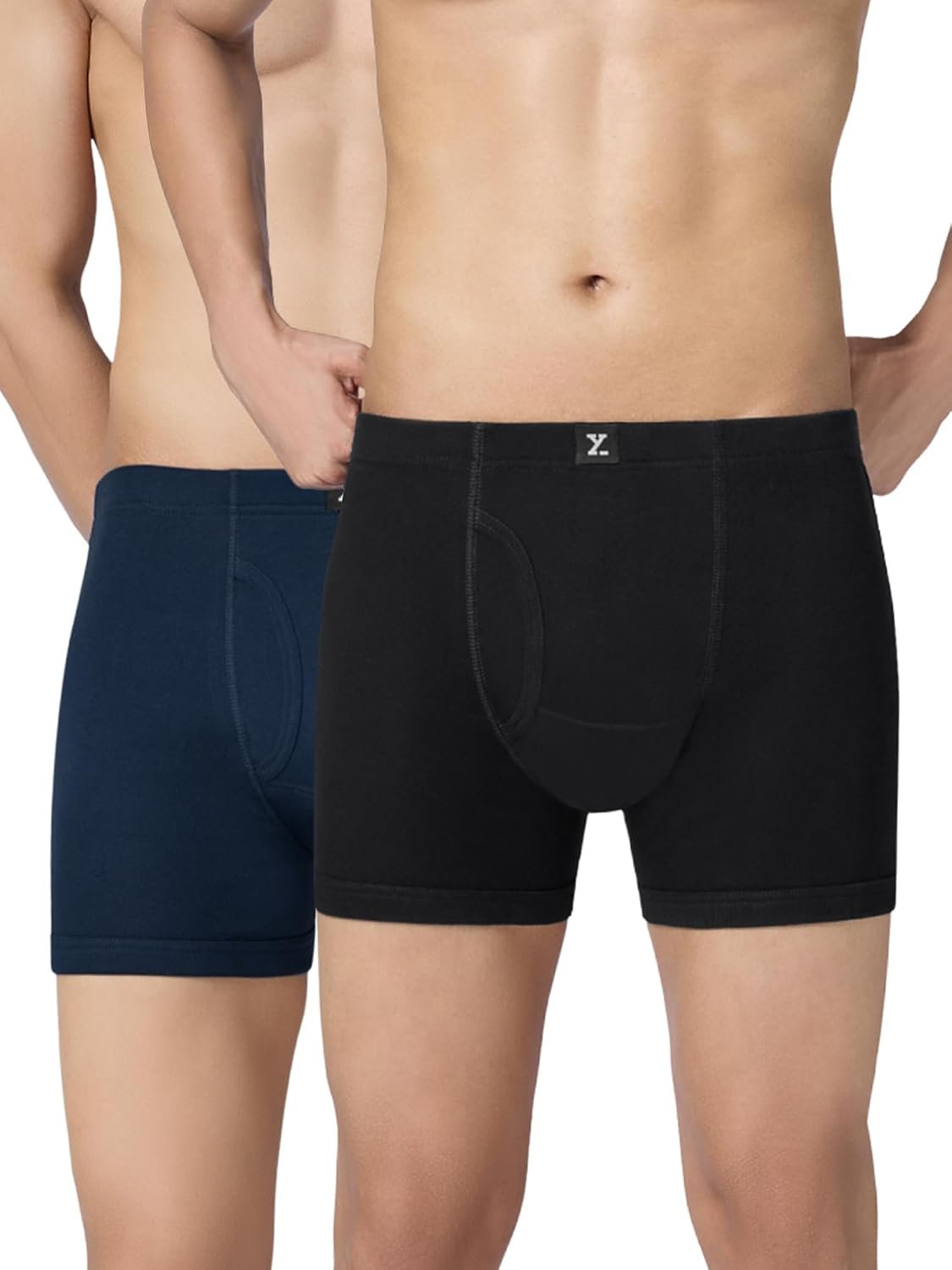 XYXX Nova Cotton Boxer Brief for Men |Regular Fit with intellifresh No-Marks Waistband | Inner Elastic | Solid Underwear for Men