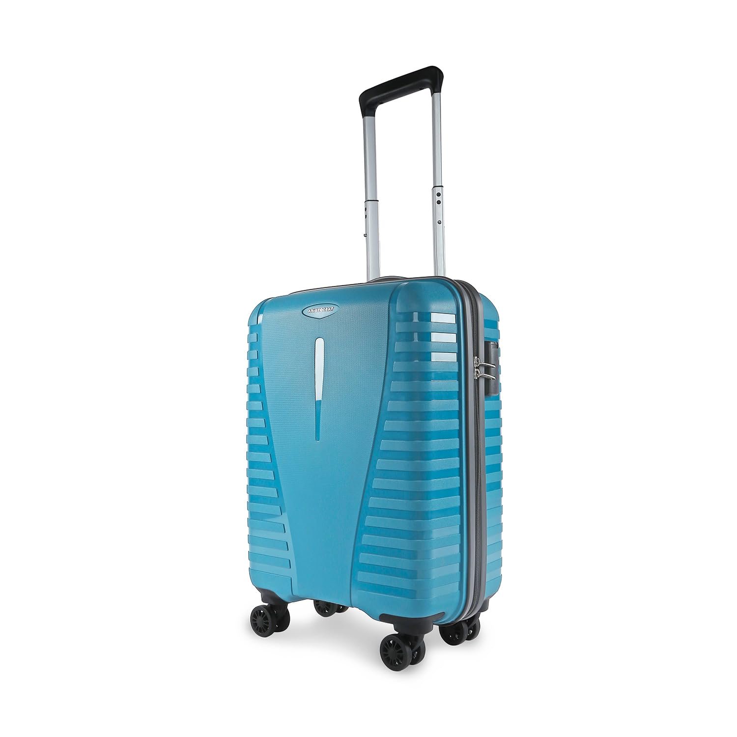 Aristocrat Airpro 8-Wheel Cabin Size Hard Case Trolley Bag, Teal Blue