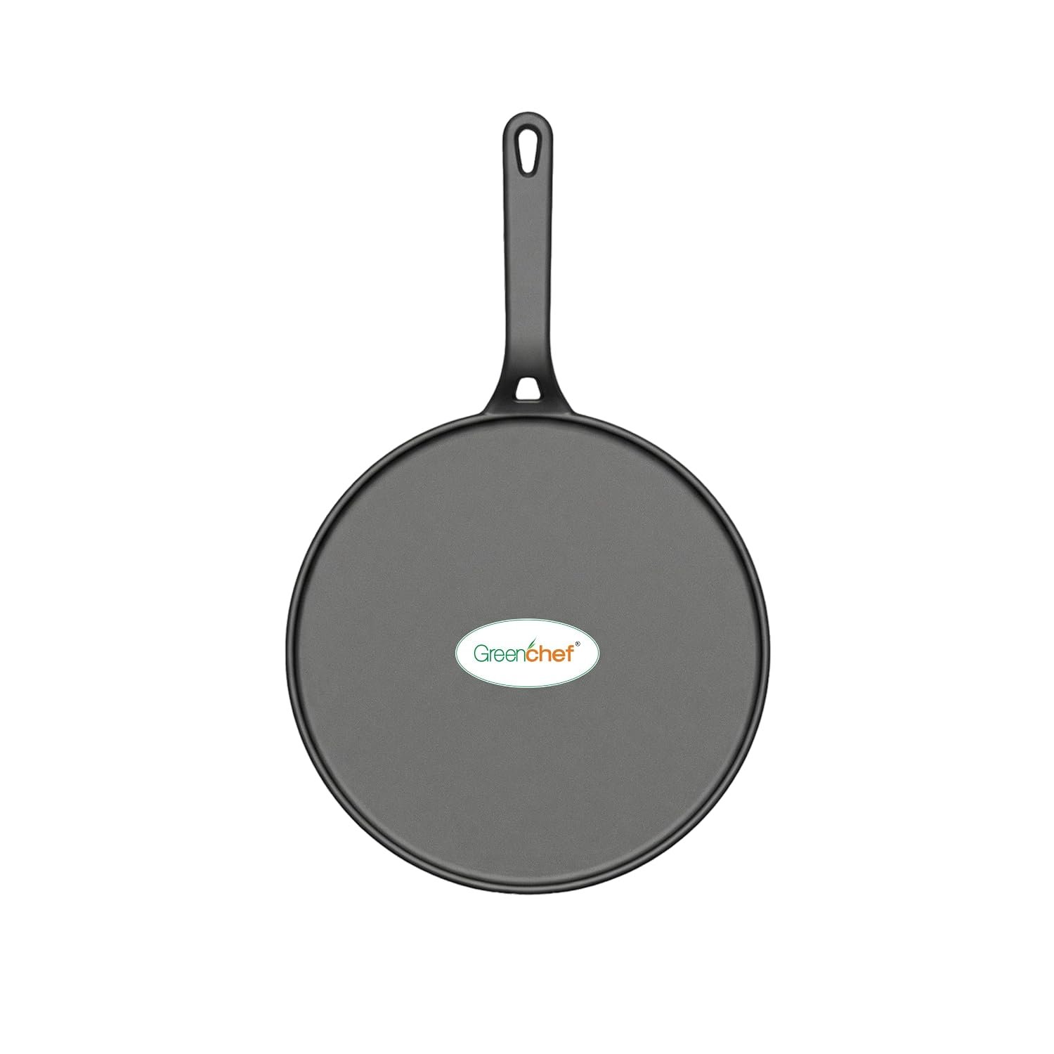 Greenchef Pre-Seasoned Cast Iron Zesto Doasa Tawa 28 cm | Pre-Seasoned with 100% Vegetable Oil | Naturally Nonstick | High Pressure Casting | High Strength | Bring Back Nostalgic Taste | Toxin-Free