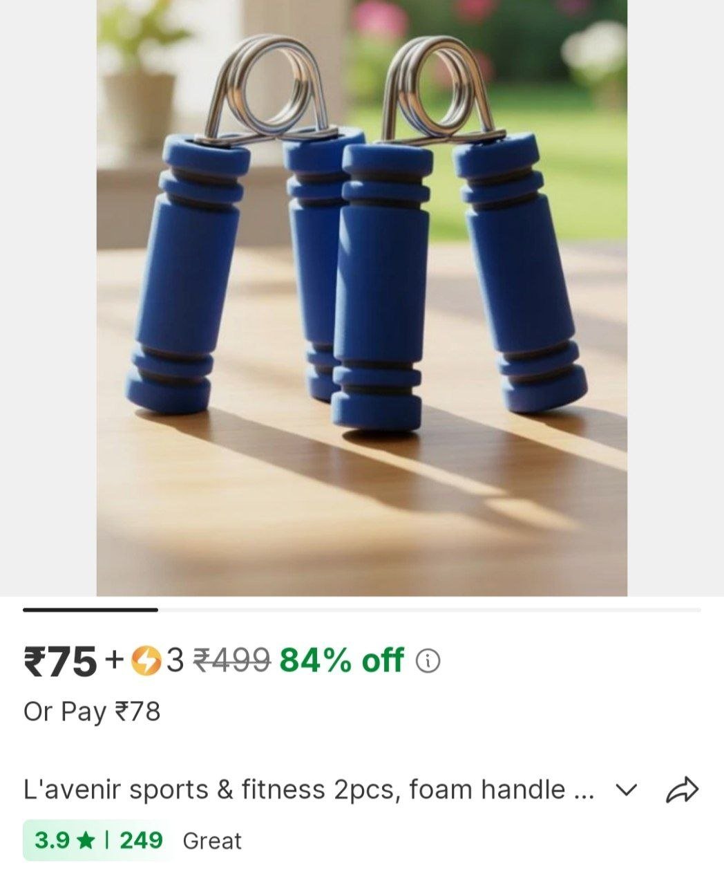 l avenir sports fitness 2pcs foam handle hand grip exerciser hand grip fitness grip