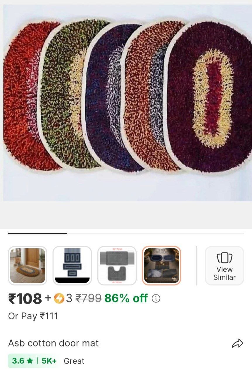 asb cotton door mat