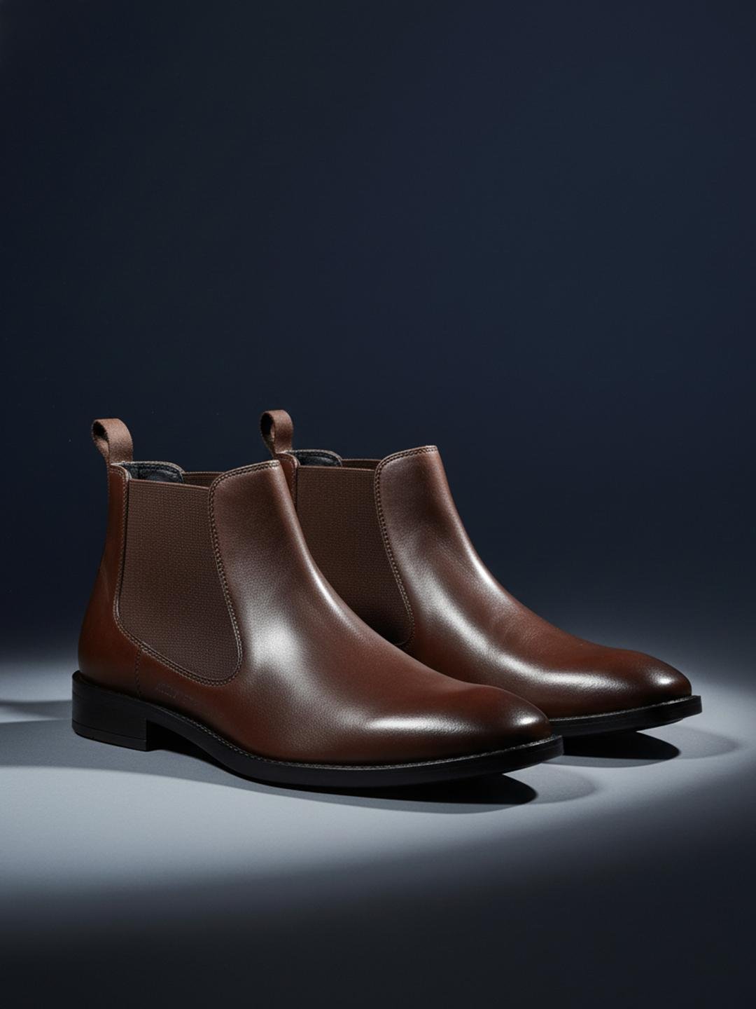 Buy Kenneth Cole Men Leather Chelsea Boots -  - Footwear for Men