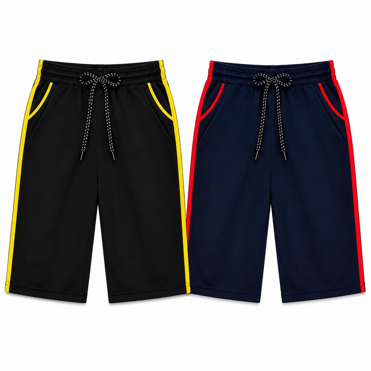 LEELOUIS Men's Cotton Premium Shorts -2 Side Pockets | Idael for Gym,Travel for Daily Use (in, Alpha, M, Black)
