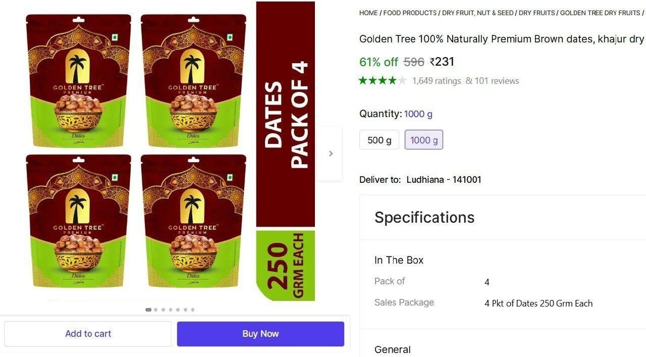 golden tree 100 naturally premium brown dates khajur dry fruits juicy delicious khajoor dates