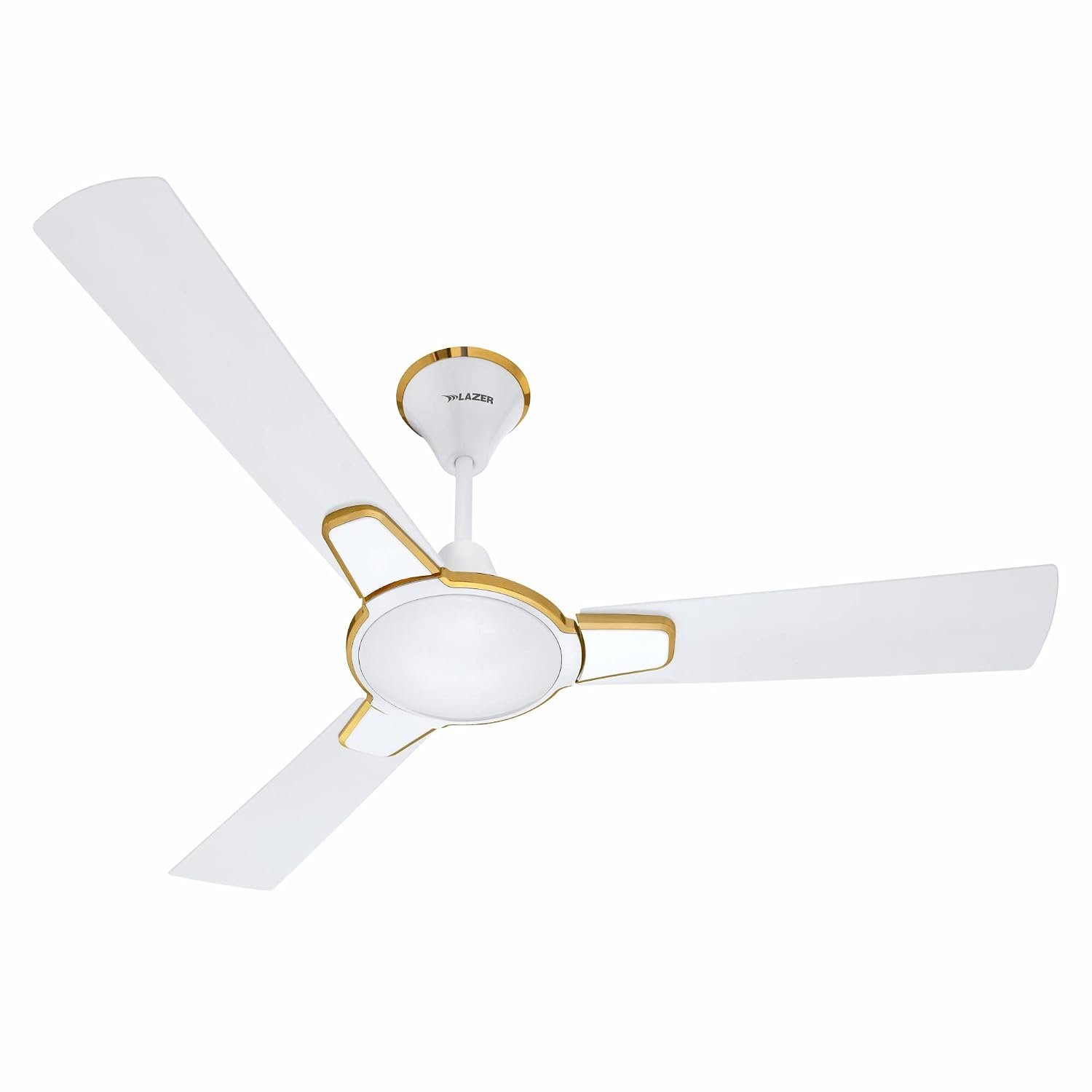 Lazer Argentor Primium High Speed Power saver 2 Star 1200mm Anti Dust Ceiling Fan (Pearl White Gold)