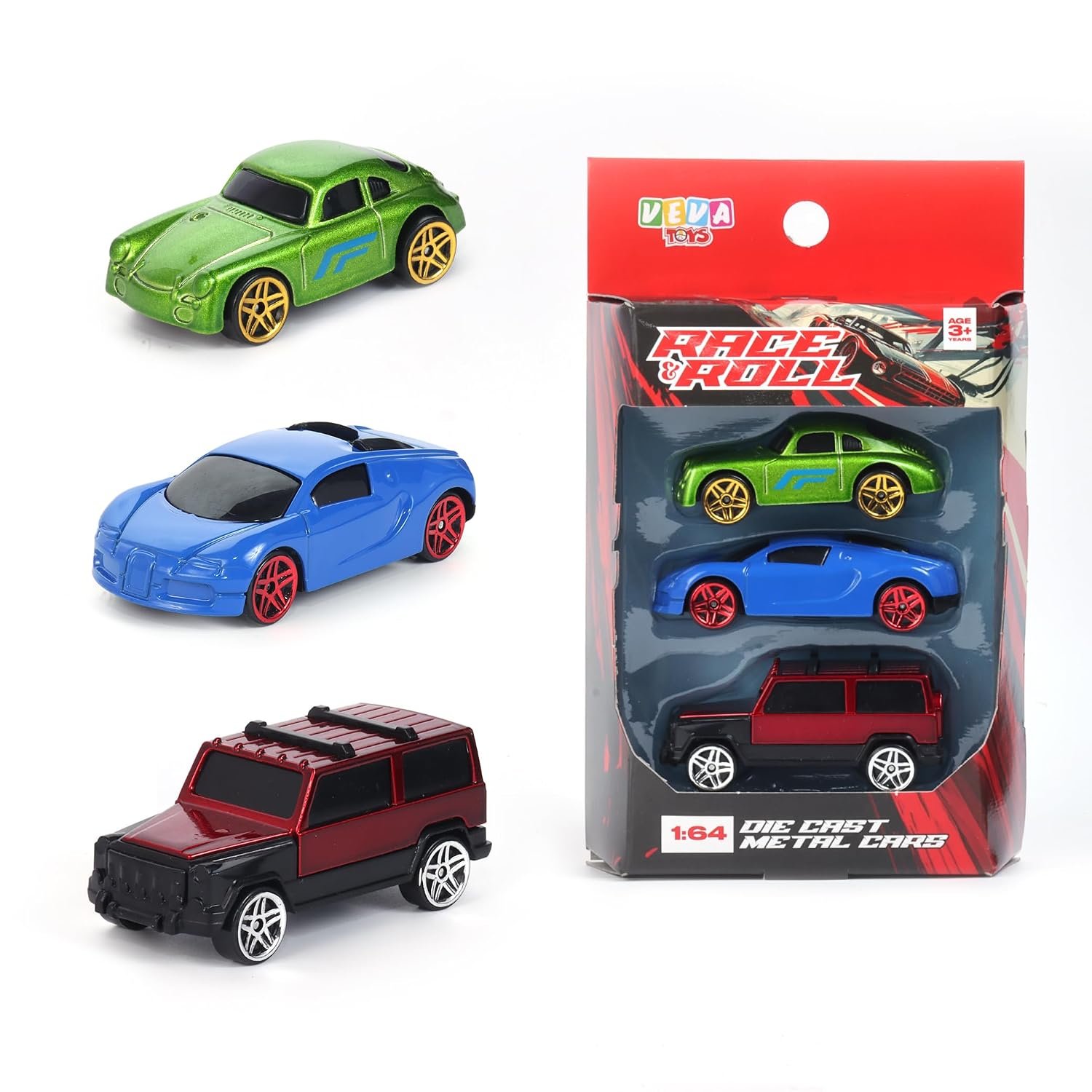 Metal die cast 1:64 Pack of 3