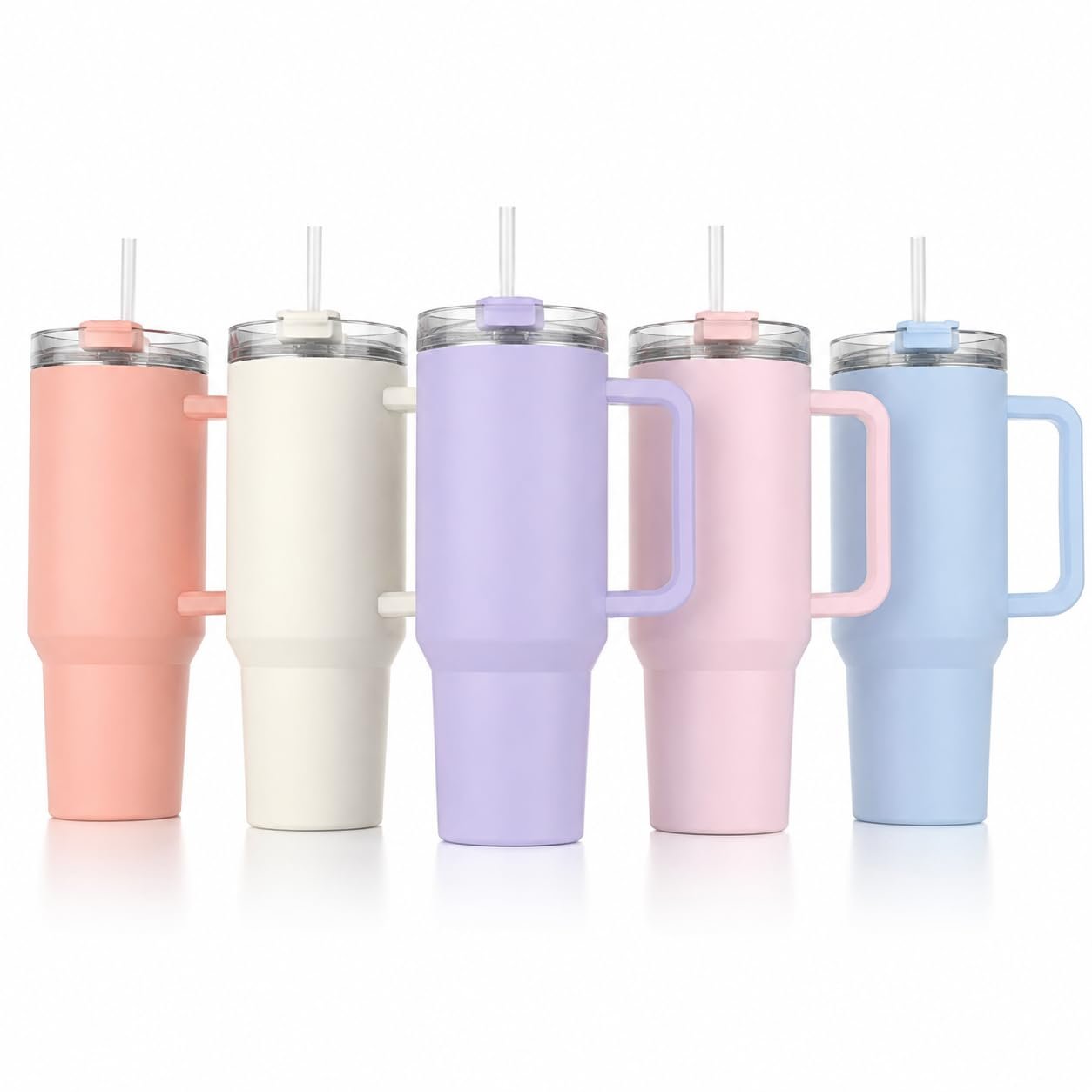 1800ml Large Capacity Plastic Tumbler | Handle & Straw, Lid, – Mug | Large Travel Mug Water Cup for Gym, Office & Outdoor Use | Multi Colour
