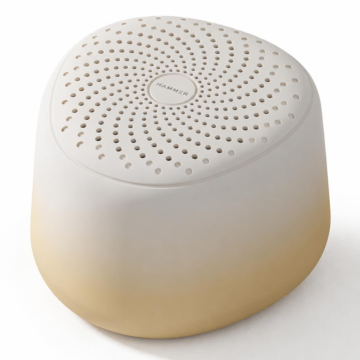 HAMMER Drop Sunrise Portable Indoor Bluetooth Speaker, 5W RMS Output, Bluetooth 6.0, Up to 32H Playtime, Twin Pairing, Made in India, Type-C Fast Charging, Built-in Mic, TF Card and USB Support -Beige