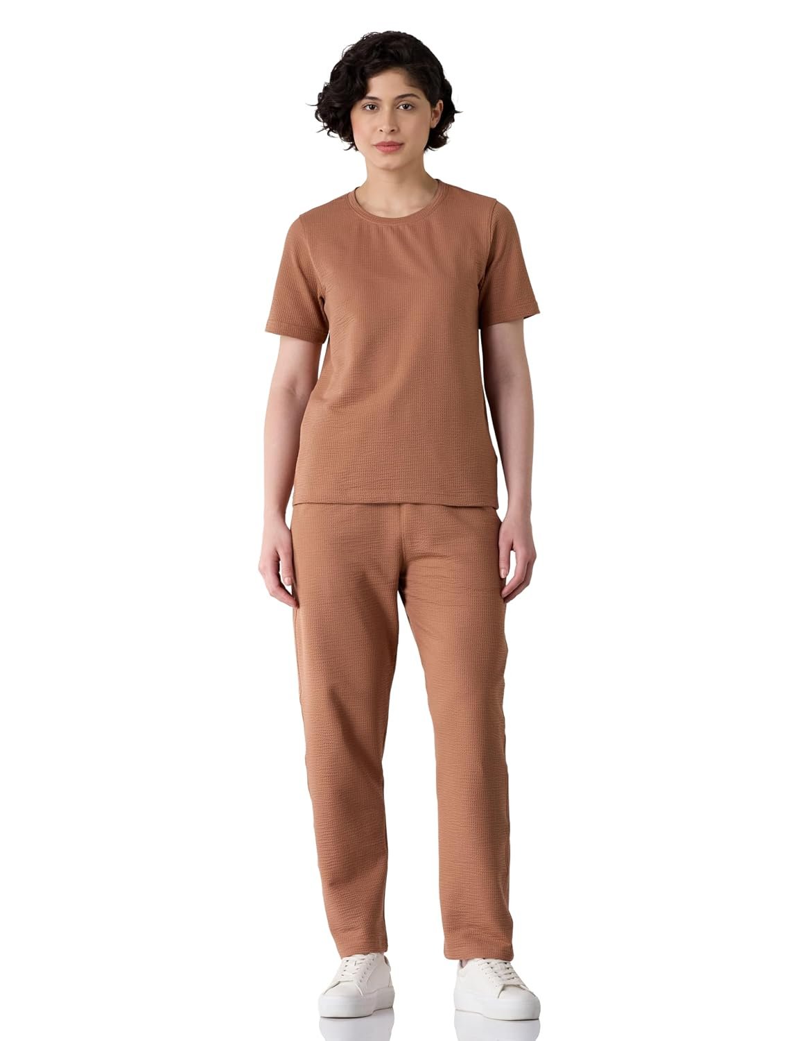 Amazon Brand - Symbol Women's T-Shirt & Pant Set | Regular Fit (Available in Plus Sizes)