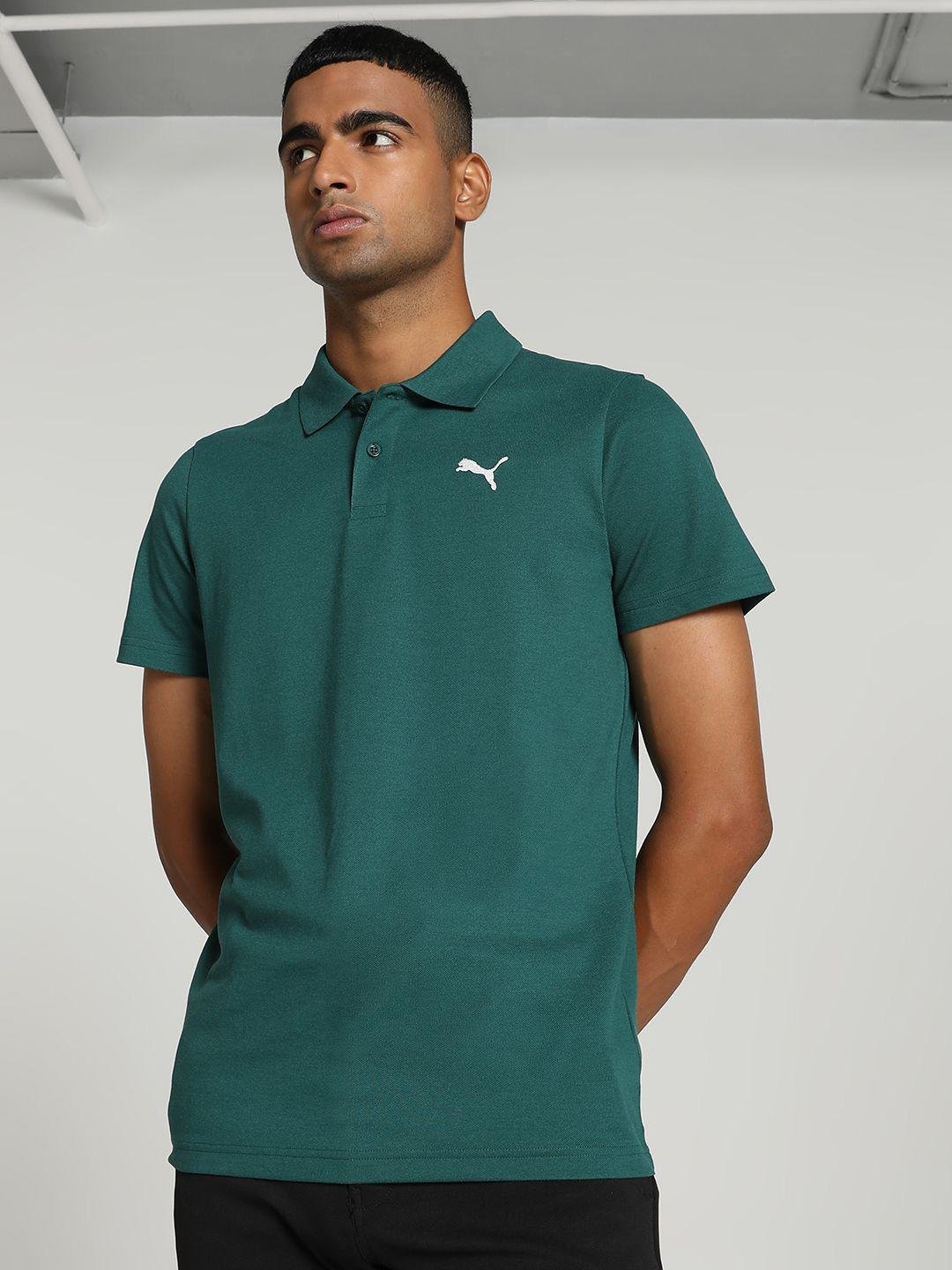 Buy Puma Mens Logo Polo   Green -  - Apparel for Men