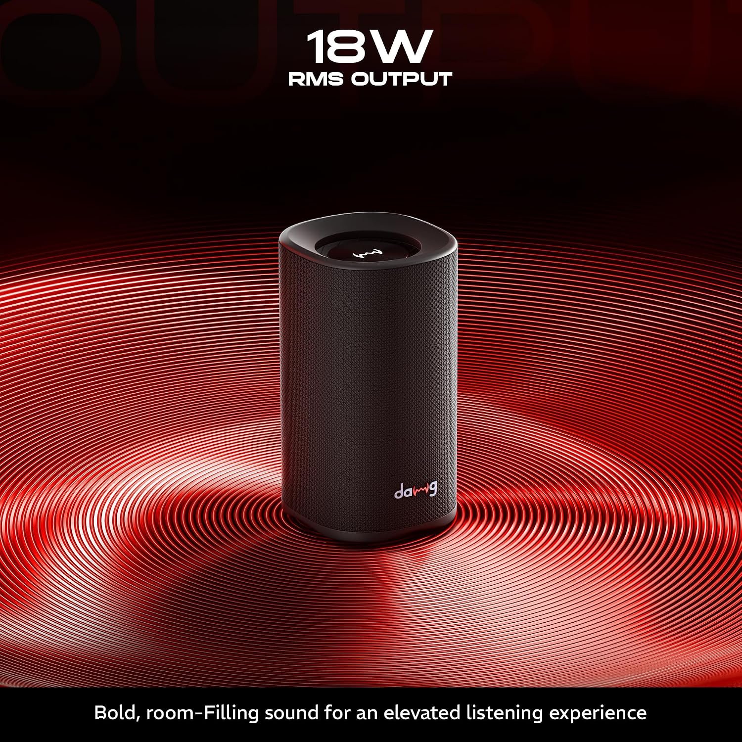 daWg Banger 50 Bluetooth 18W Portable Speaker, Upto 9Hrs Backup, IPX5