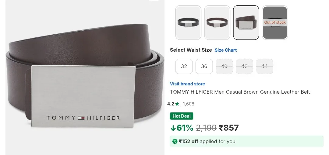 Tommy Hilfiger Genuine Leather Belt