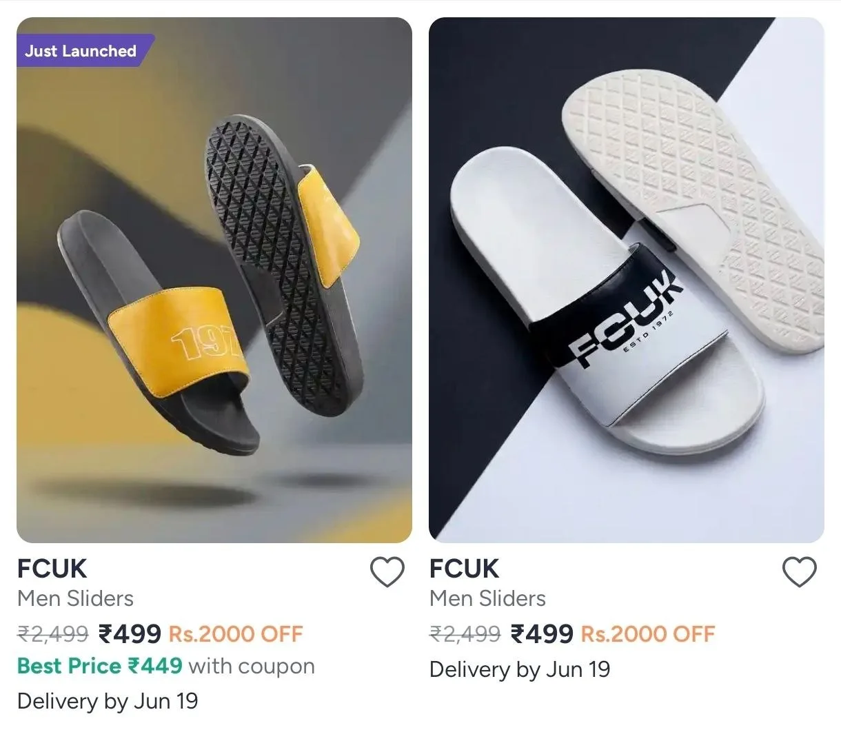 Fcuk Men Flip Flops Upto 80% off