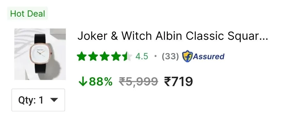 Joker & Witch Watch for Women