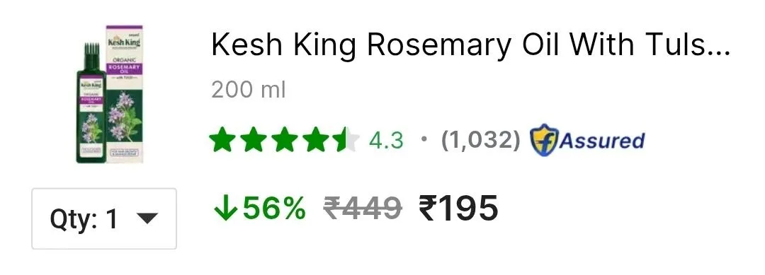 Kesh King Hair Oil 200ml