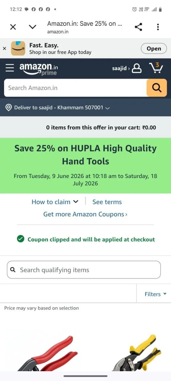 Apply 25% Coupon on High Quality Hand Tools