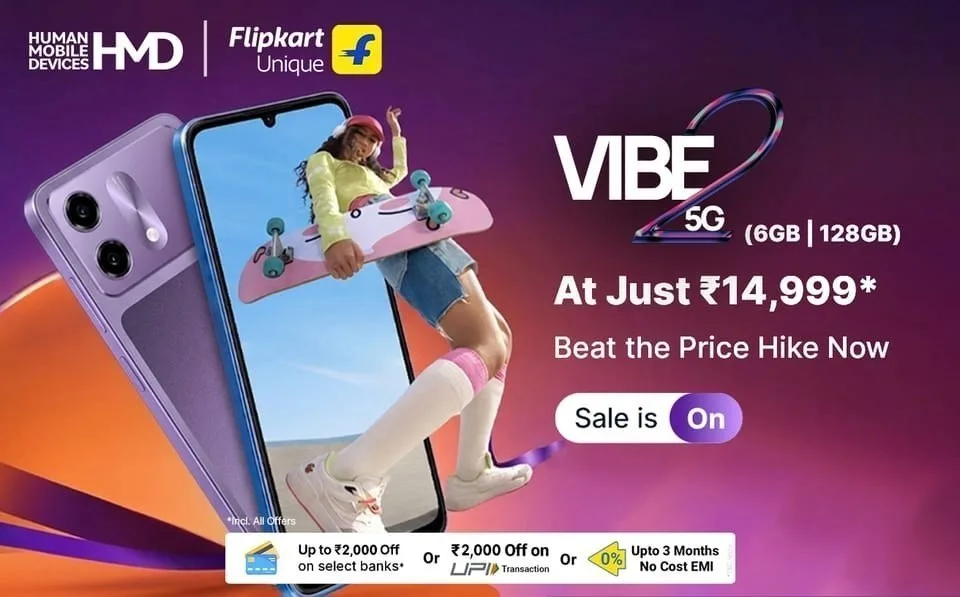 Live Now : HMD VIBE2 5G 6GB/128GB