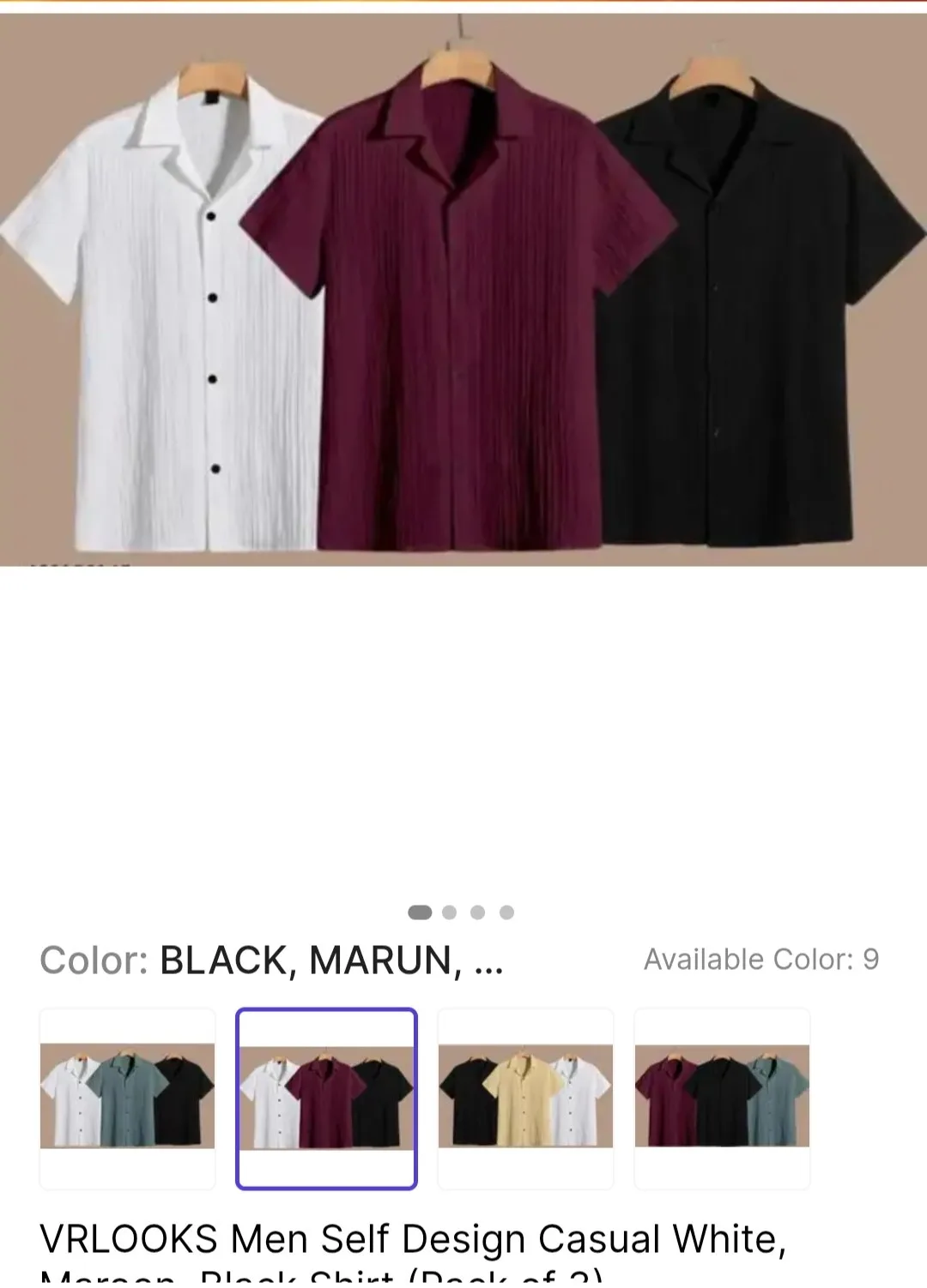 ₹229 Pack Of 3 T shirt*