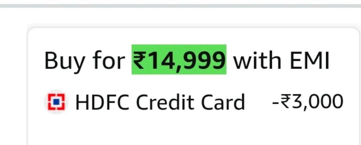 3k off with hdfc cc