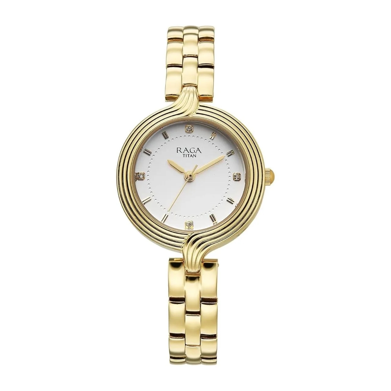 Titan Raga Showstopper 4.0 Quartz White Round Dial Women's Watch