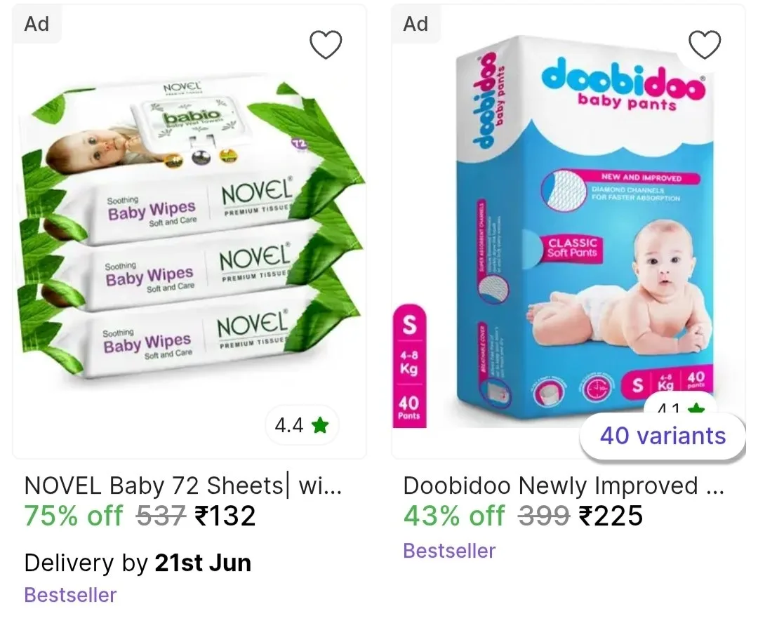 ₹132 Pack Of 3 Wipes