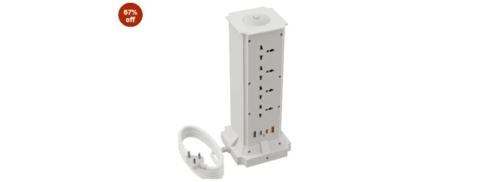 Zebronics Multi-Plug Power Extension