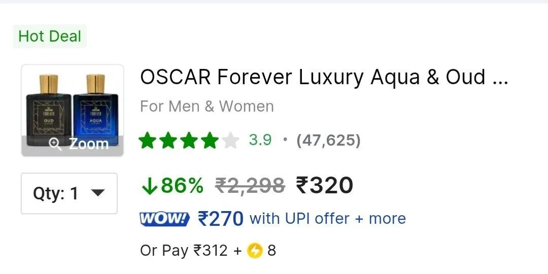 Oscar Luxury Perfume Combo (Pack of 2)