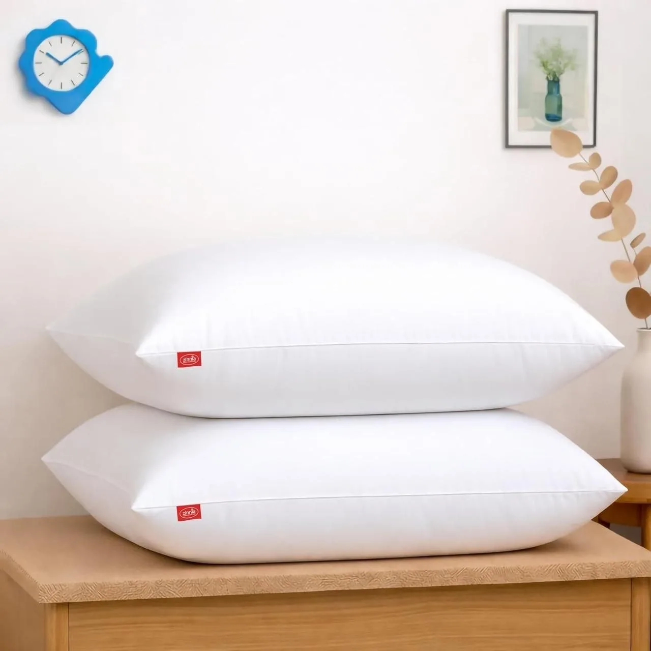 Zinnia Comfort Soft Microfiber Bed Pillows for Sleeping | Pack of